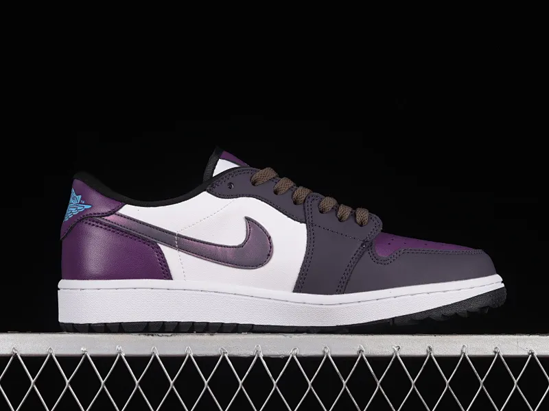 All categories Air Jordan Jordan series basketball shoes Air Jordan 1 Low Z version Air Jordan 1 Low Golf "Purple Smoke" AJ1 Joe 1 new golf version smoke white and purple DZ9787-155